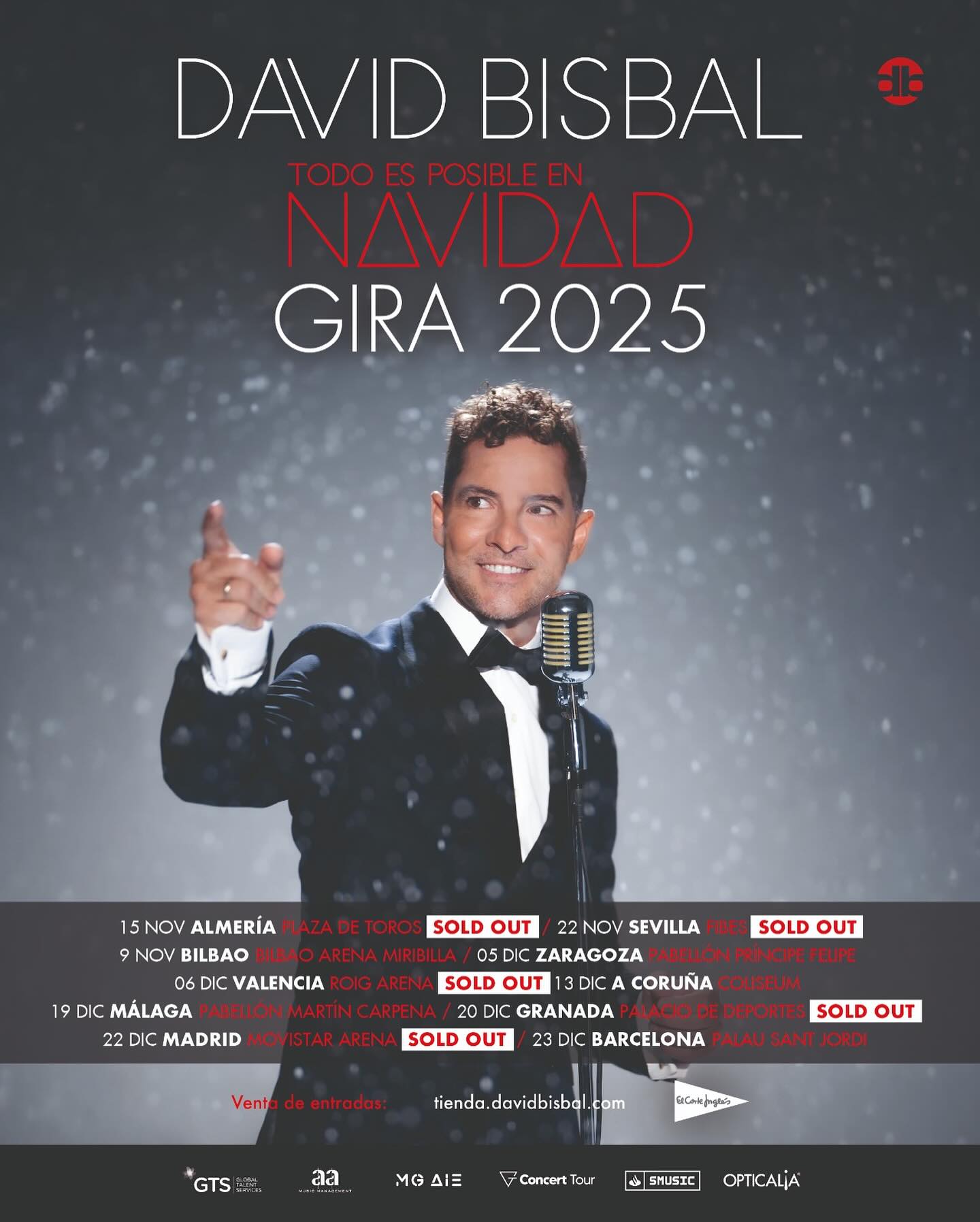 David Bisbal Back in the USA Tour Poster